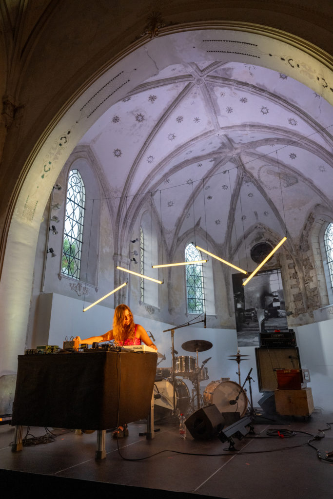 Carla Boregas à l&#039;ancienne église du Noirmont - Crédit photos : Gilles Mauron
